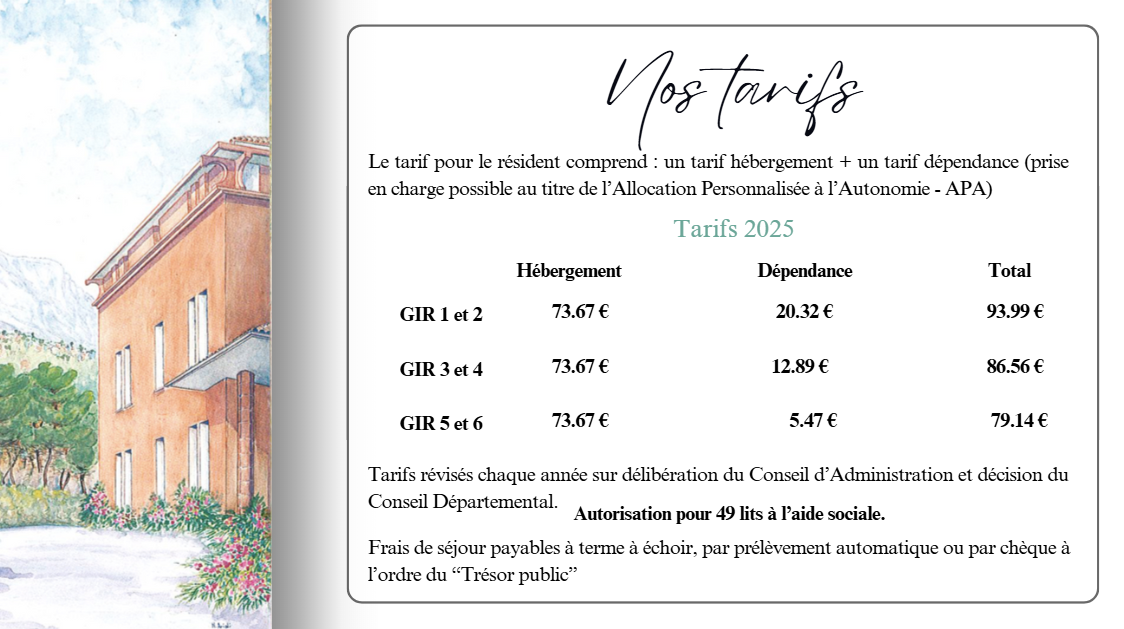 Tarifs site internet